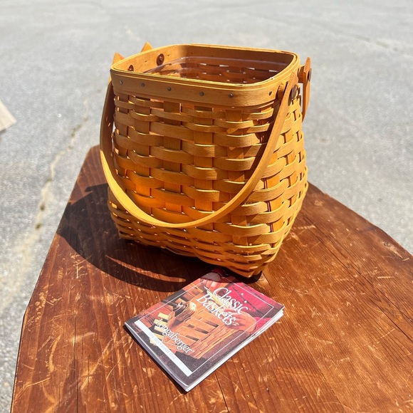 2002 Longaberger Tiny Tote Basket - Picture 1 of 4